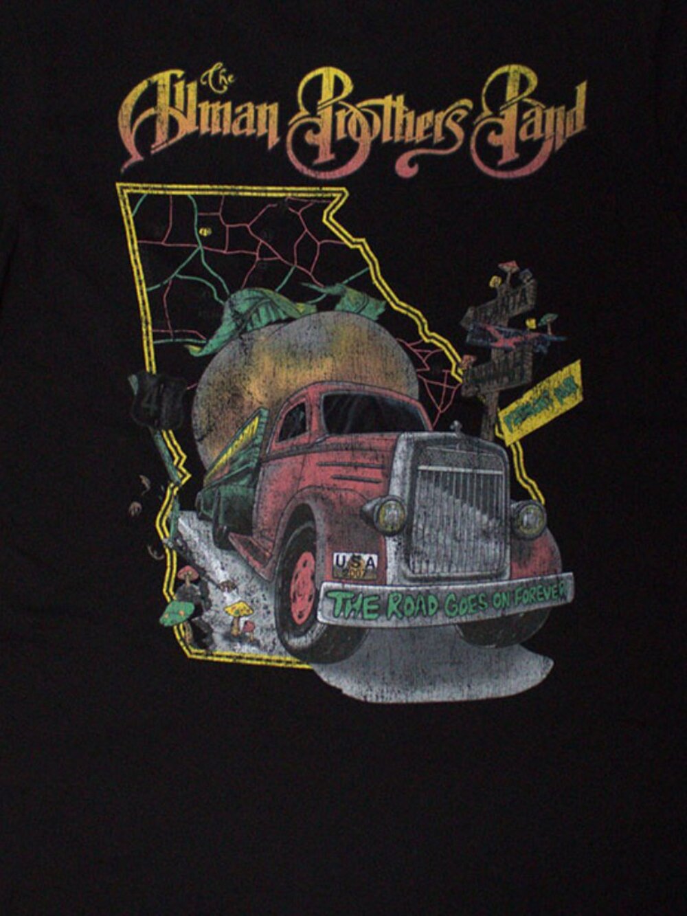 The Allman Brothers Band 'Road Goes On' (Black) T-Shirt - Picture 2 of 5